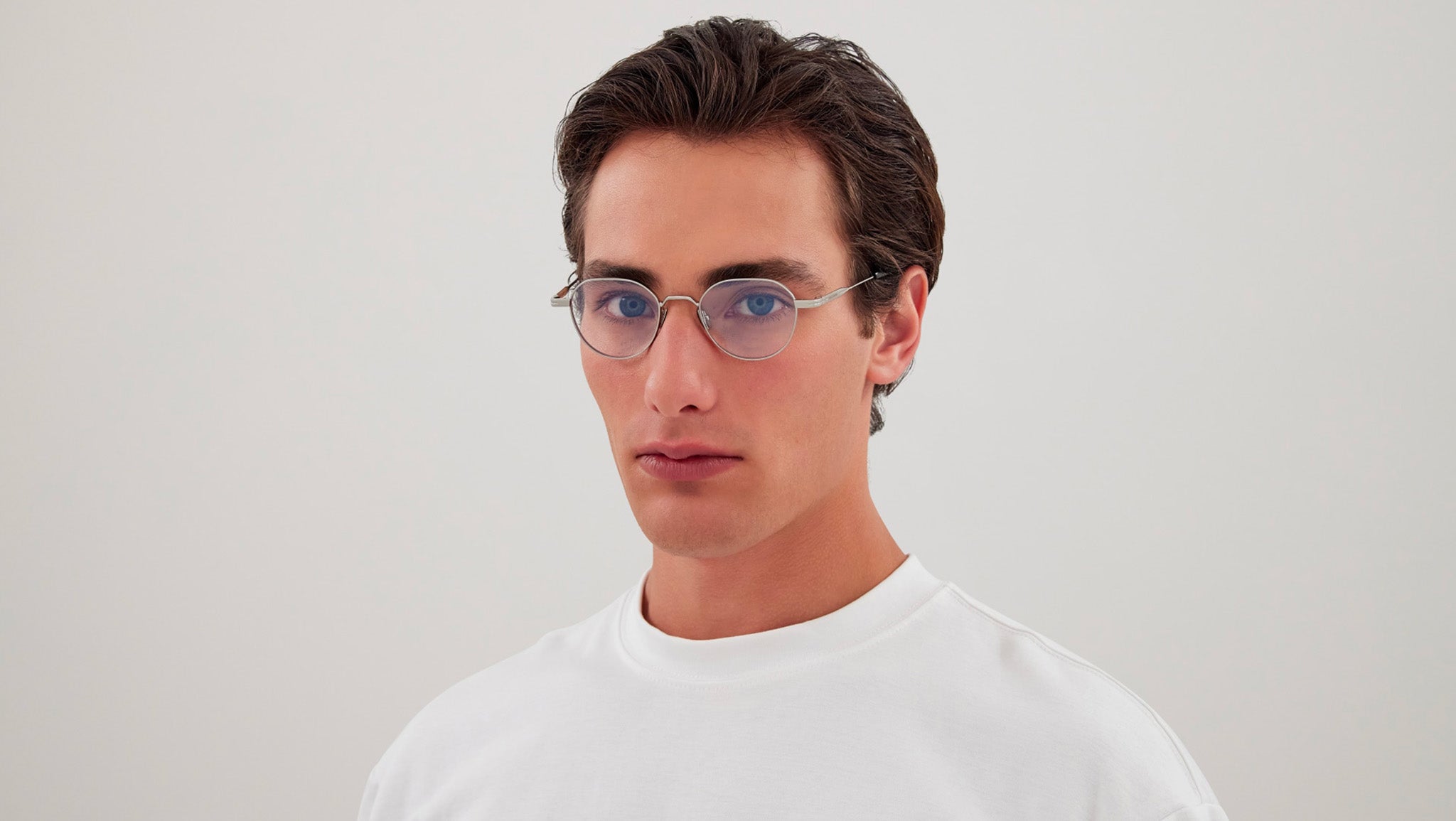 Saint Laurent SL 730 002 Shiny Silver Glasses - eye-oo.com