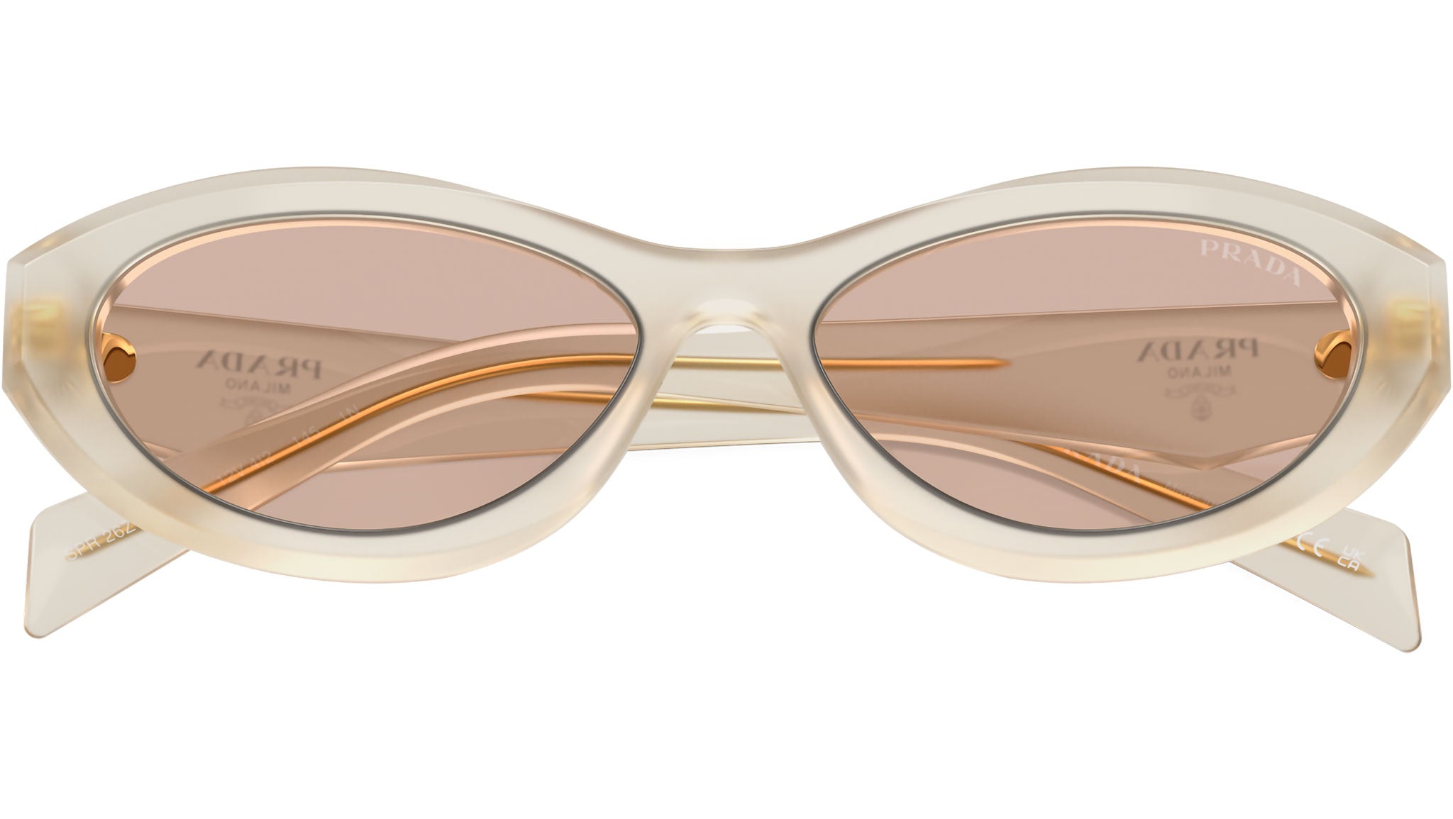 PR 26ZS Prada Sunglasses 12V4I2 Opal Milk - eye-oo.com