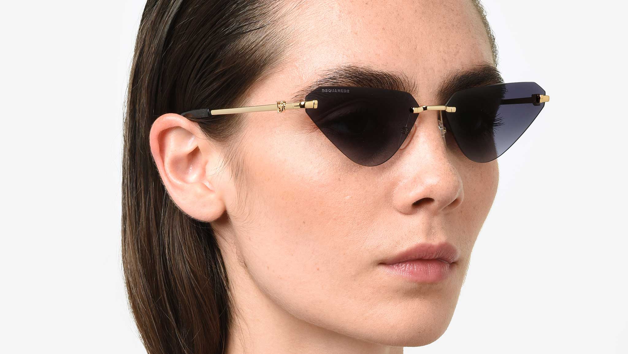Dsquared2 D2 0108/S RHL Sunglasses Gold Black - eye-oo.com