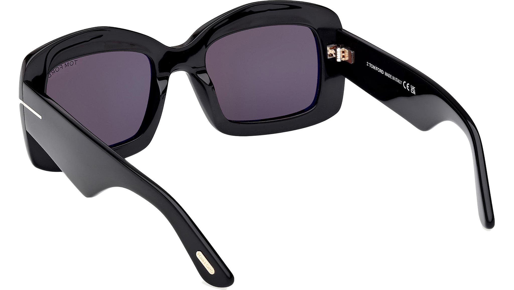 Tom Ford Venetia Sunglasses FT1218 01A Shiny Black - eye-oo.com display picture 1