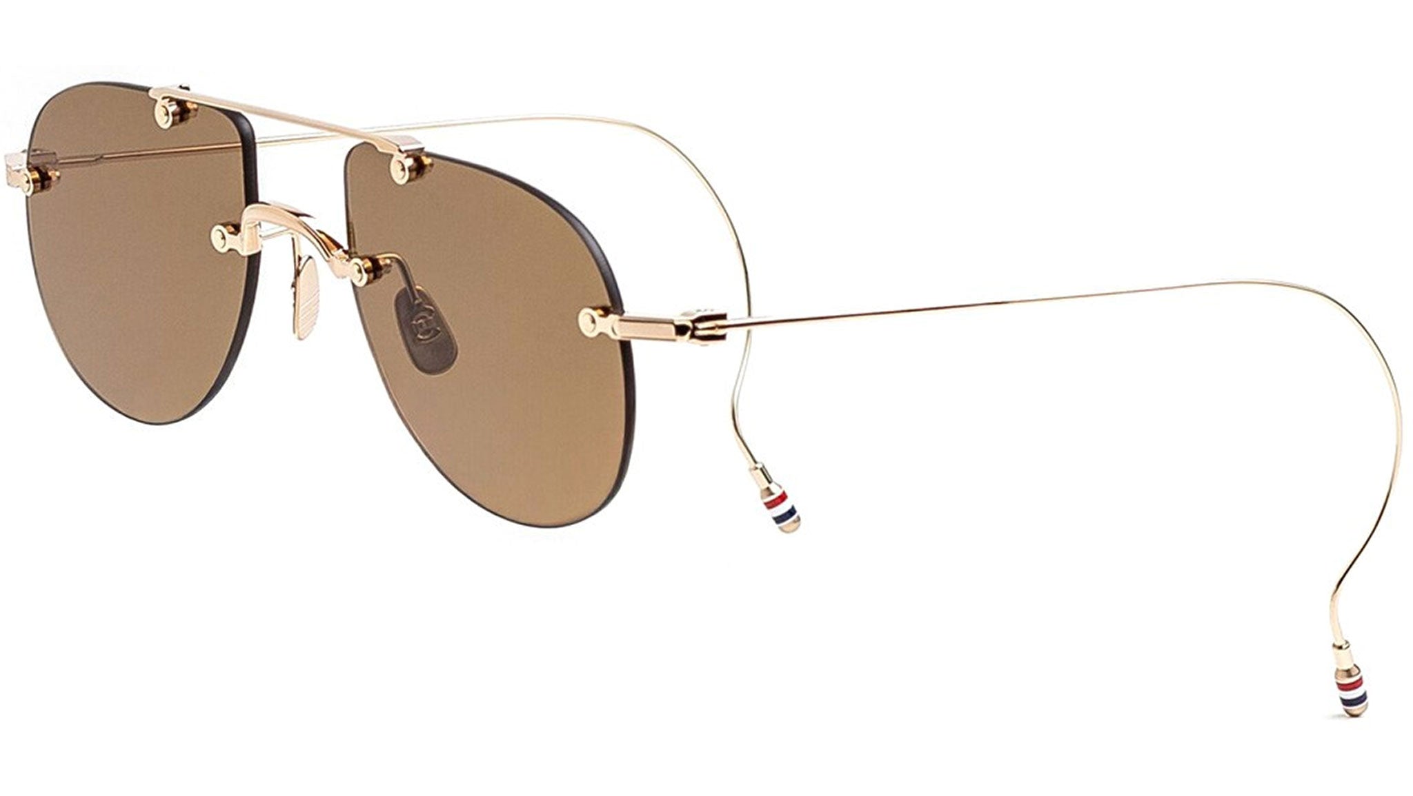 Thom Browne UES939A Sunlasses 711 12K Gold Plate - eye-oo.com