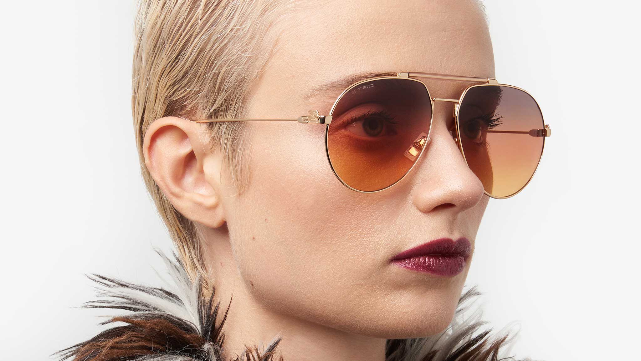 New Etro ETRO0021/S 00009O Rose Gold Frame Gradient Grey Lens Sunglasses Kits.com -- ETRO 0021/S main image 2