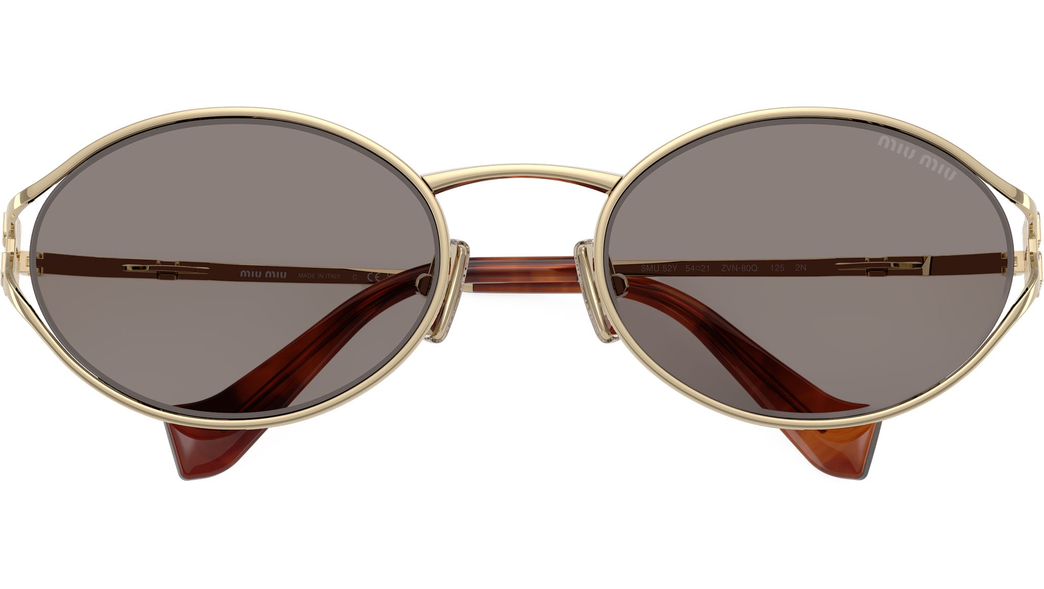 Miu Miu MU52YS Sunglasses ZVN80Q Pale Gold - eye-oo.com