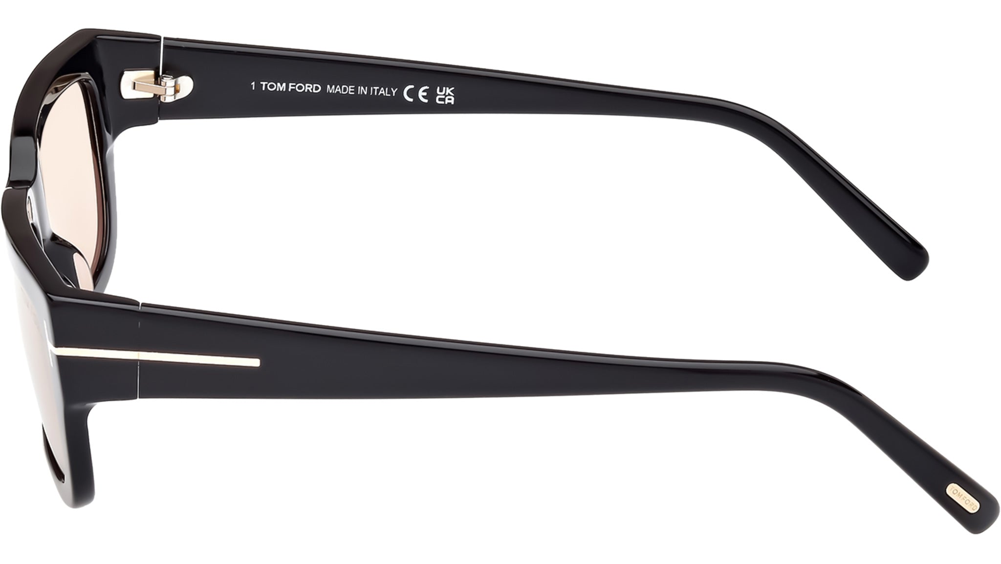 Tom Ford Ezra Sunglasses FT1075 01E Shiny Black - eye-oo.com