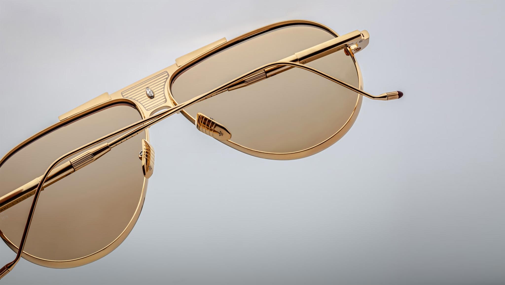 Magma glass golden（dia） Jacques Marie Mage Daido Gold Sunglasses - eye-oo.com