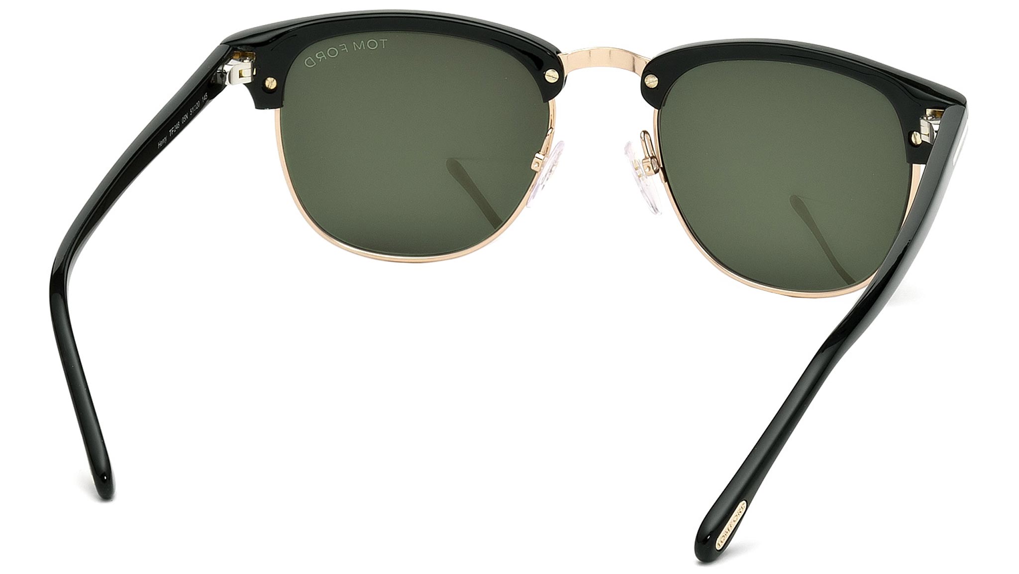 Tom Ford Henry Sunglasses FT0248 05N Shiny Black / Gold - eye-oo.com