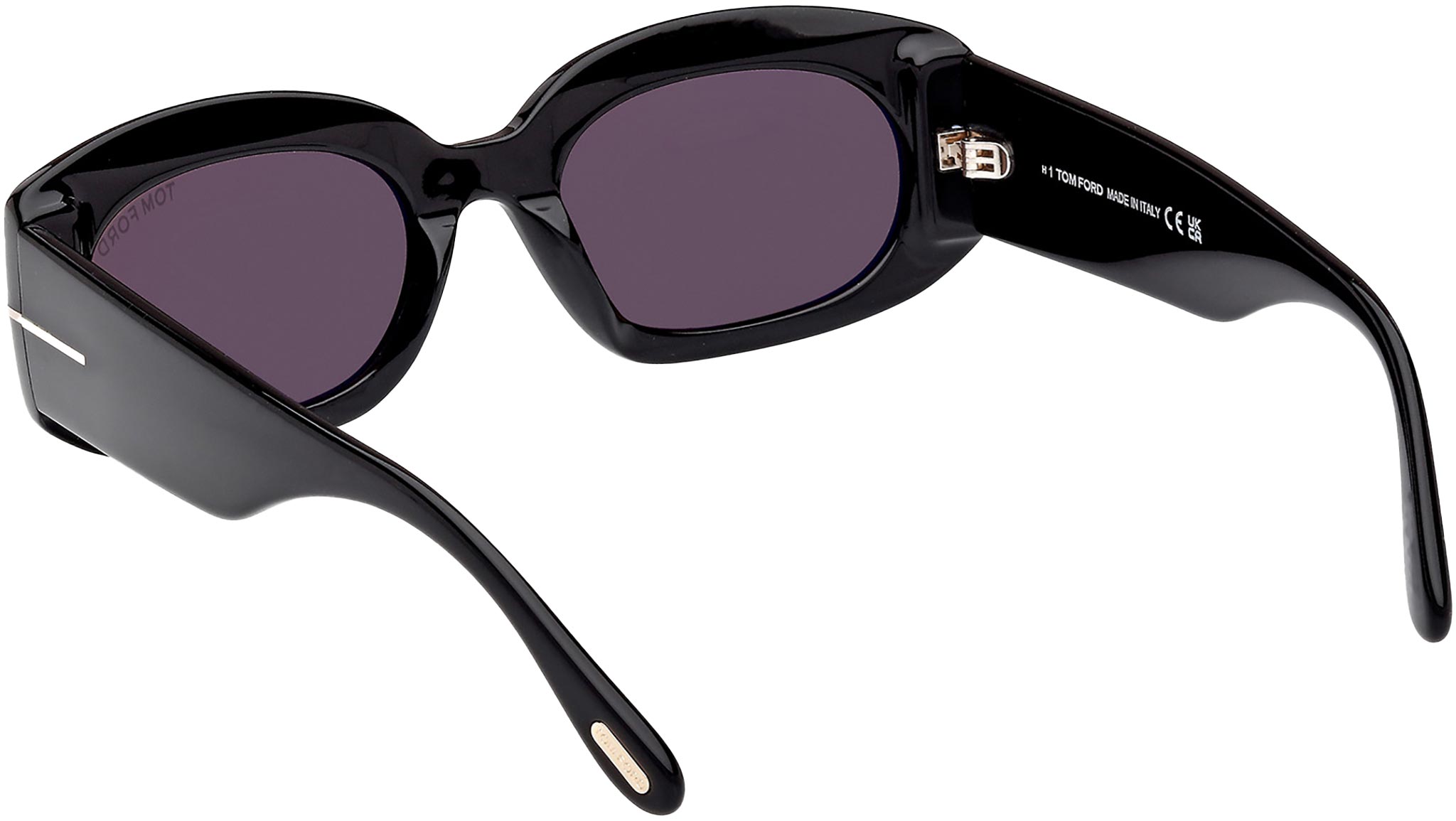 COPY - ⬇️ Tom Ford Celia Sunglasses Tom Ford Cecil Sunglasses FT1078 01G Shiny Black - eye-oo.com main image 3