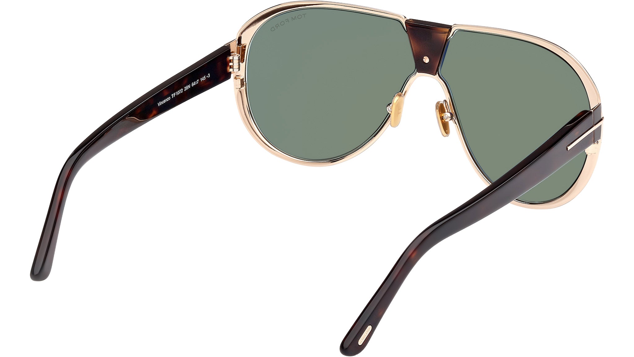 Tom Ford Vincenzo FT1072 Sunglasses 28N Shiny Rose Gold  display picture 3