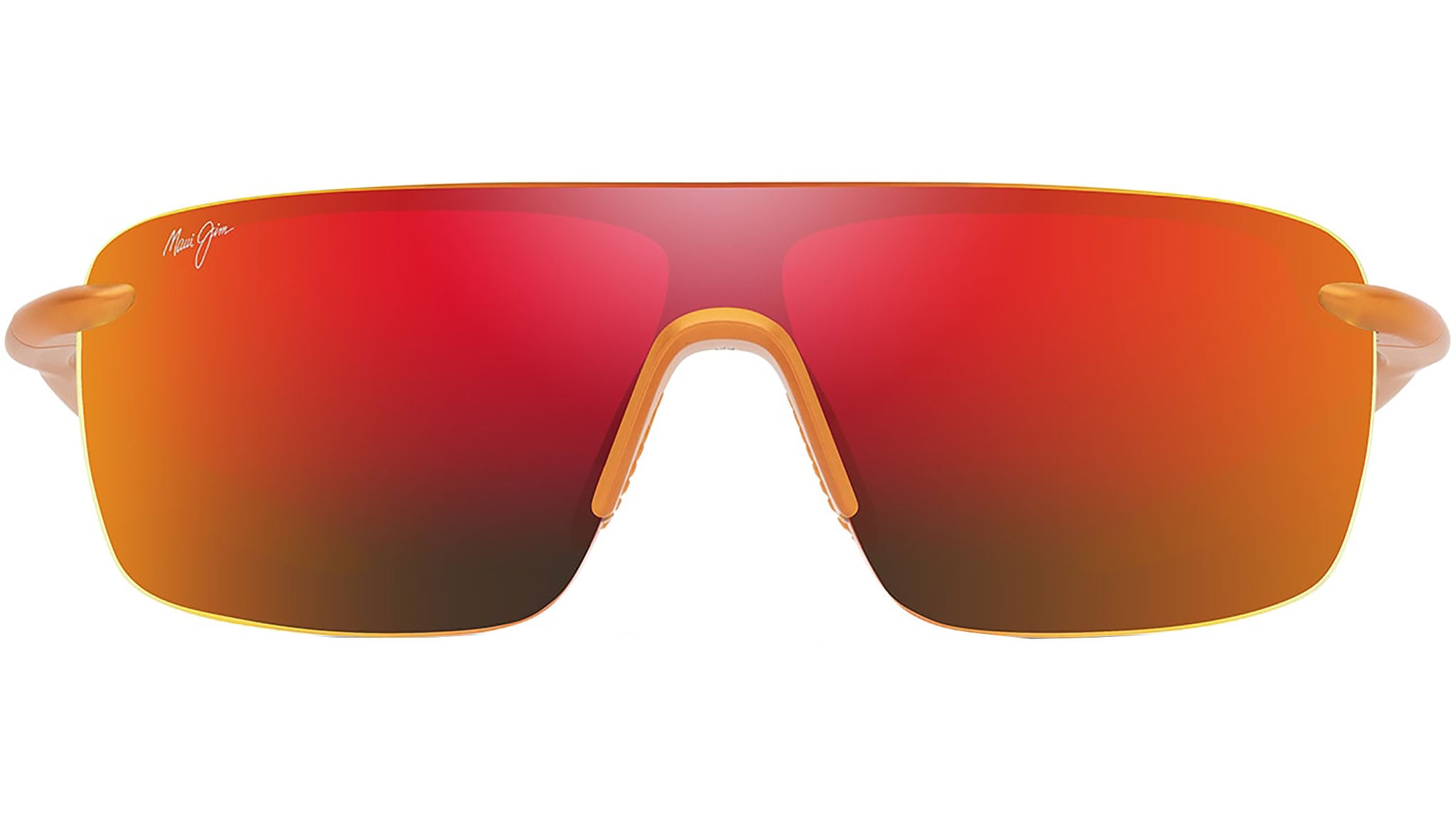 Maui Jim Palulu RM680 29 Sunglasses Metal Matte Orange Polarized