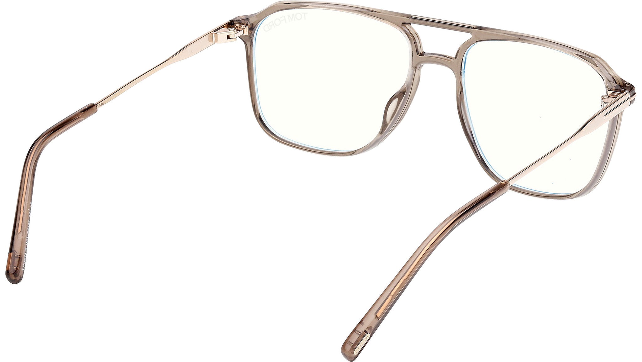 Tom Ford FT5665-B Glasses 045 Shiny Light Brown - eye-oo.com
