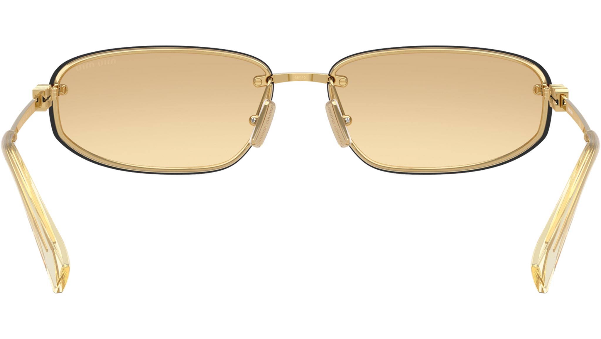 MU A50S Miu Miu Sunglasses 5AK7R1 Gold - eye-oo.com