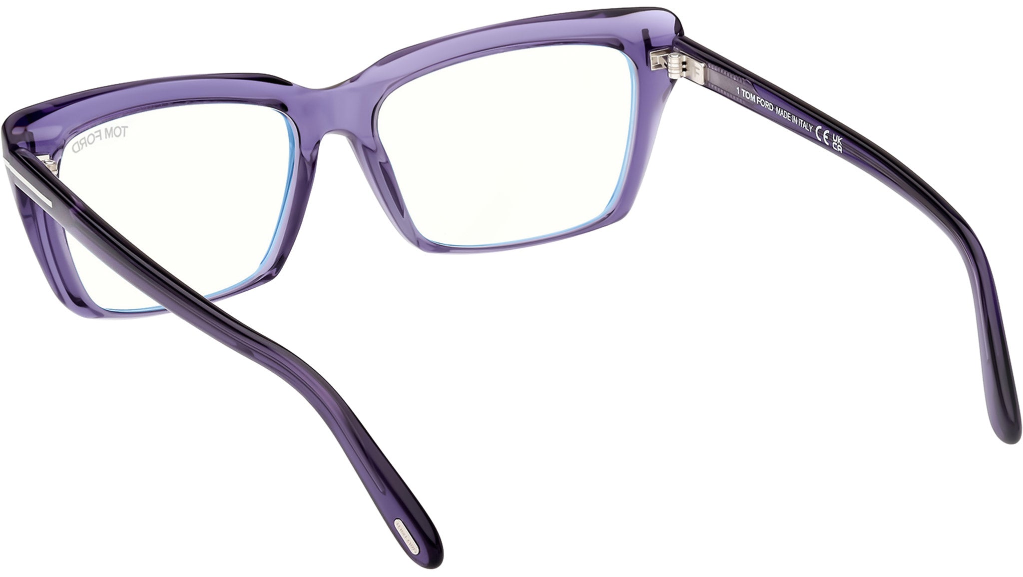 Tom Ford FT5894-B Optical Frame 081 Shiny Violet - eye-oo.com display picture 1