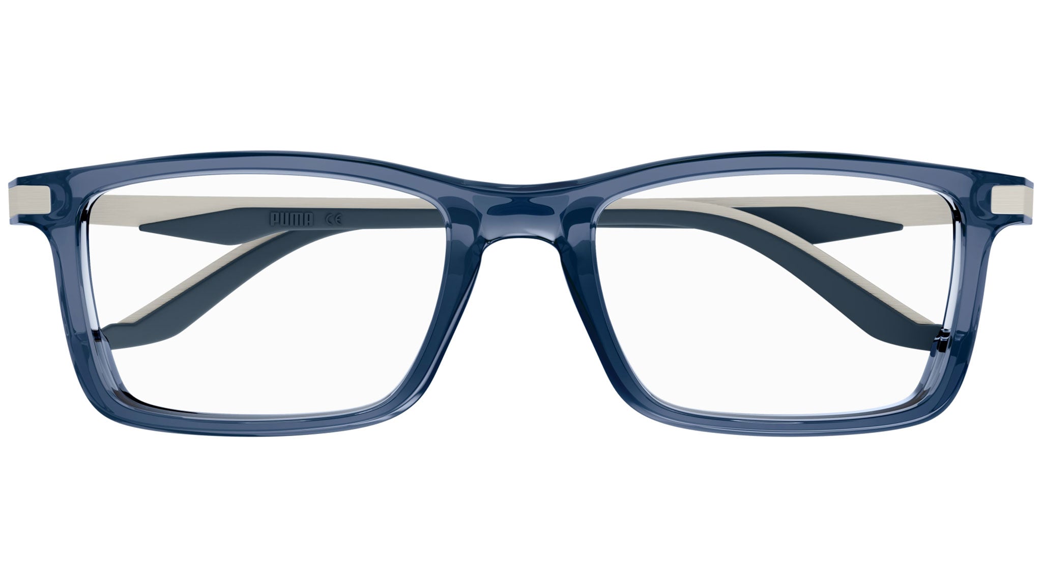 Puma PU0410O 003 Eyeglasses Shiny Blue - eye-oo.com