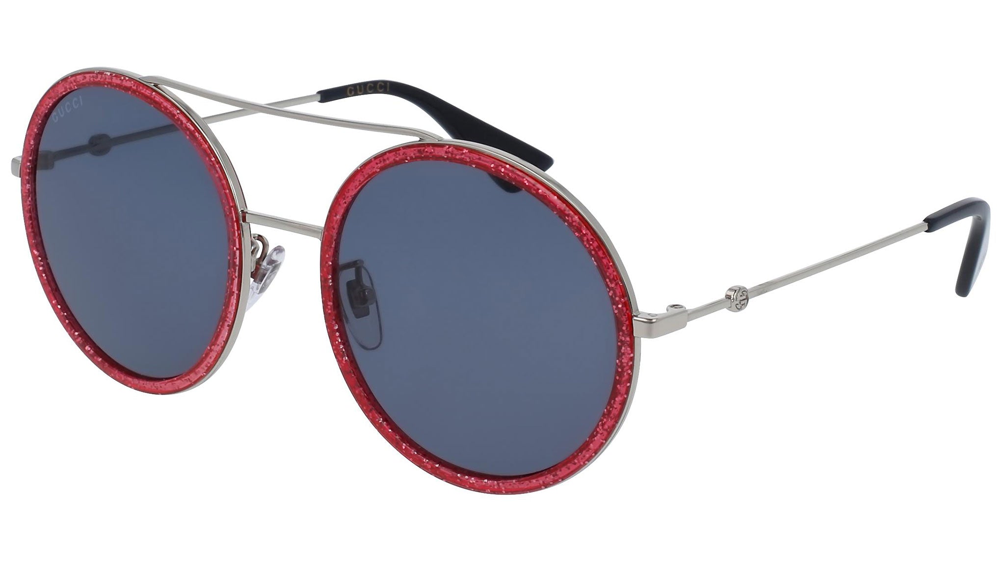 GUCCI GG0061S キャットアイサングラス Gucci GG0061S XXS (56 - 22) with Grey lenses and Gold frame