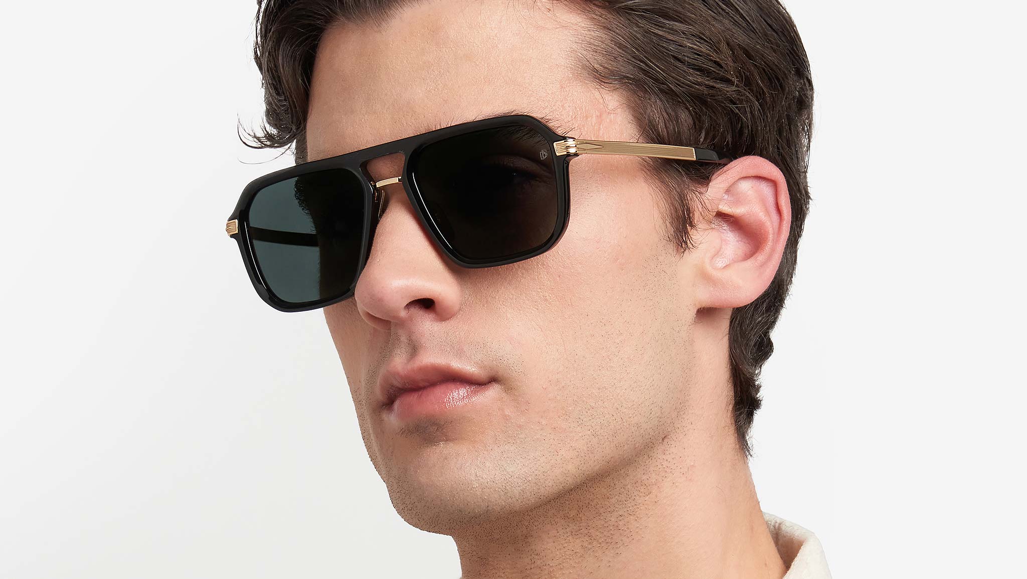 David Beckham DB 7136/S 2M2 MT Sunglasses Black Gold - eye-oo.com
