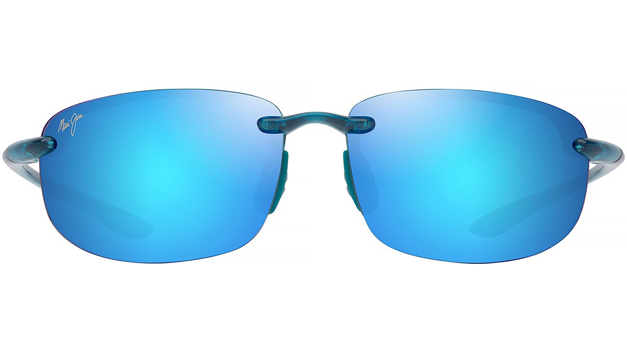 Maui Jim Hookipa B407 03 Sunglasses Shiny Transparent Blue
