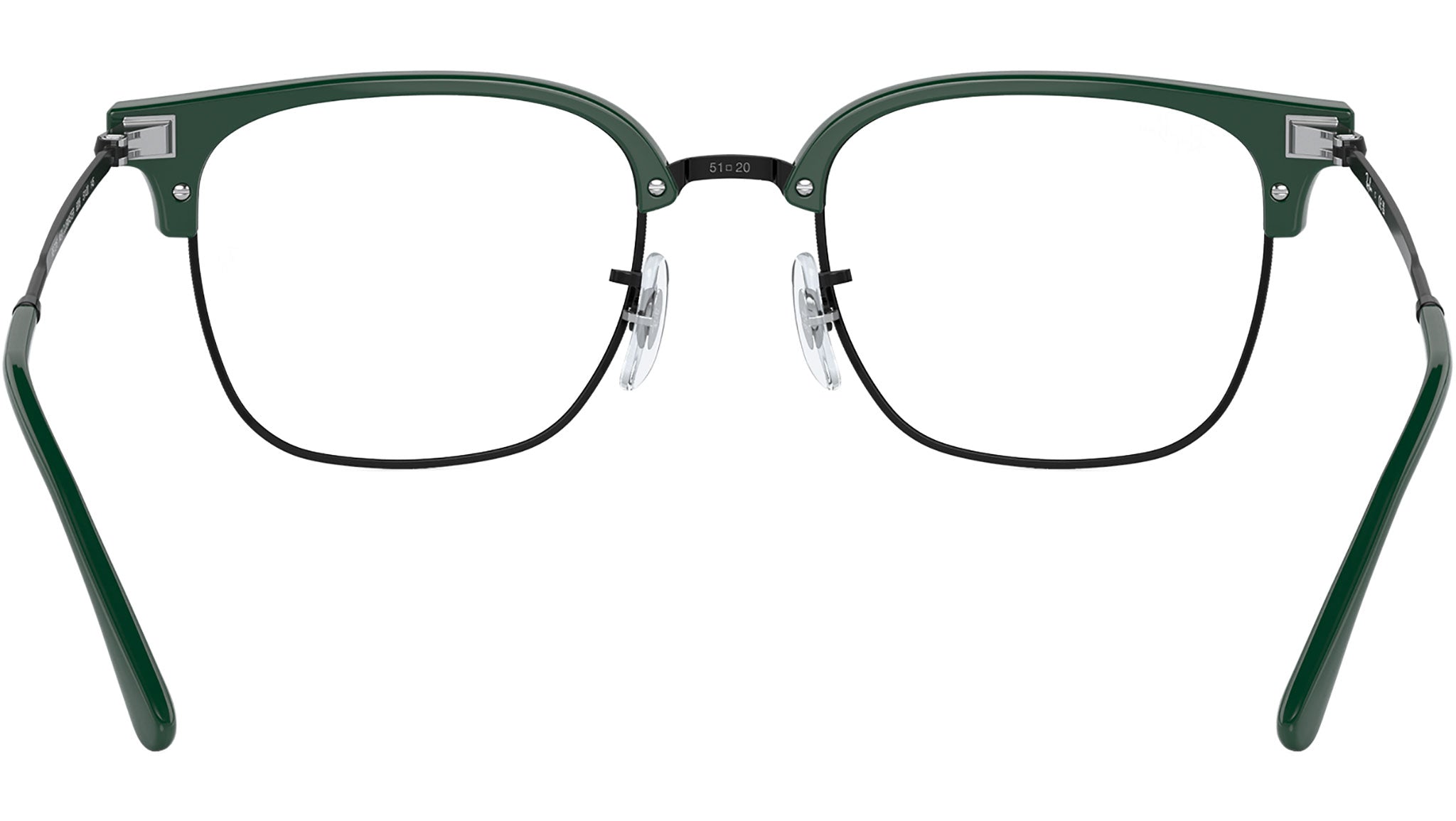 New Clubmaster RB7216 Ray-Ban Glasses 8208 Green On Black - eye-oo.com