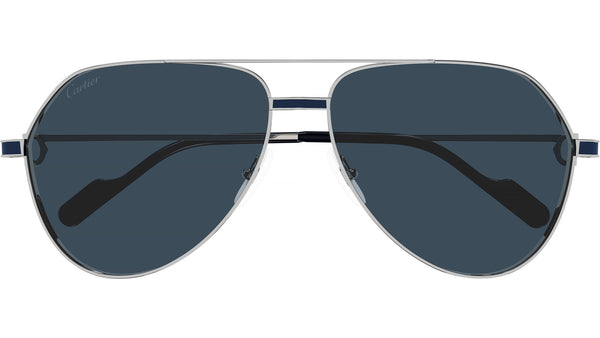 Cartier Première CT0334S Sunglasses 003 Shiny Silver - eye-oo.com