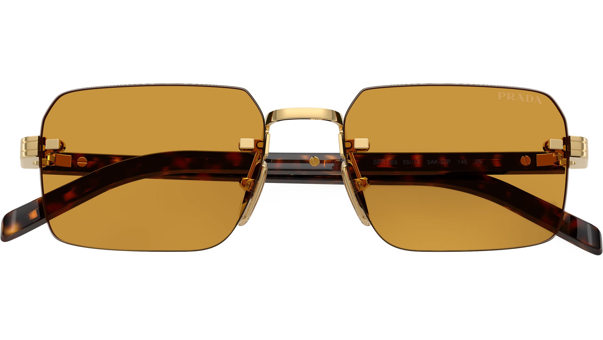 PR D55S Prada Sunglasses 5AK50P Gold - eye-oo.com