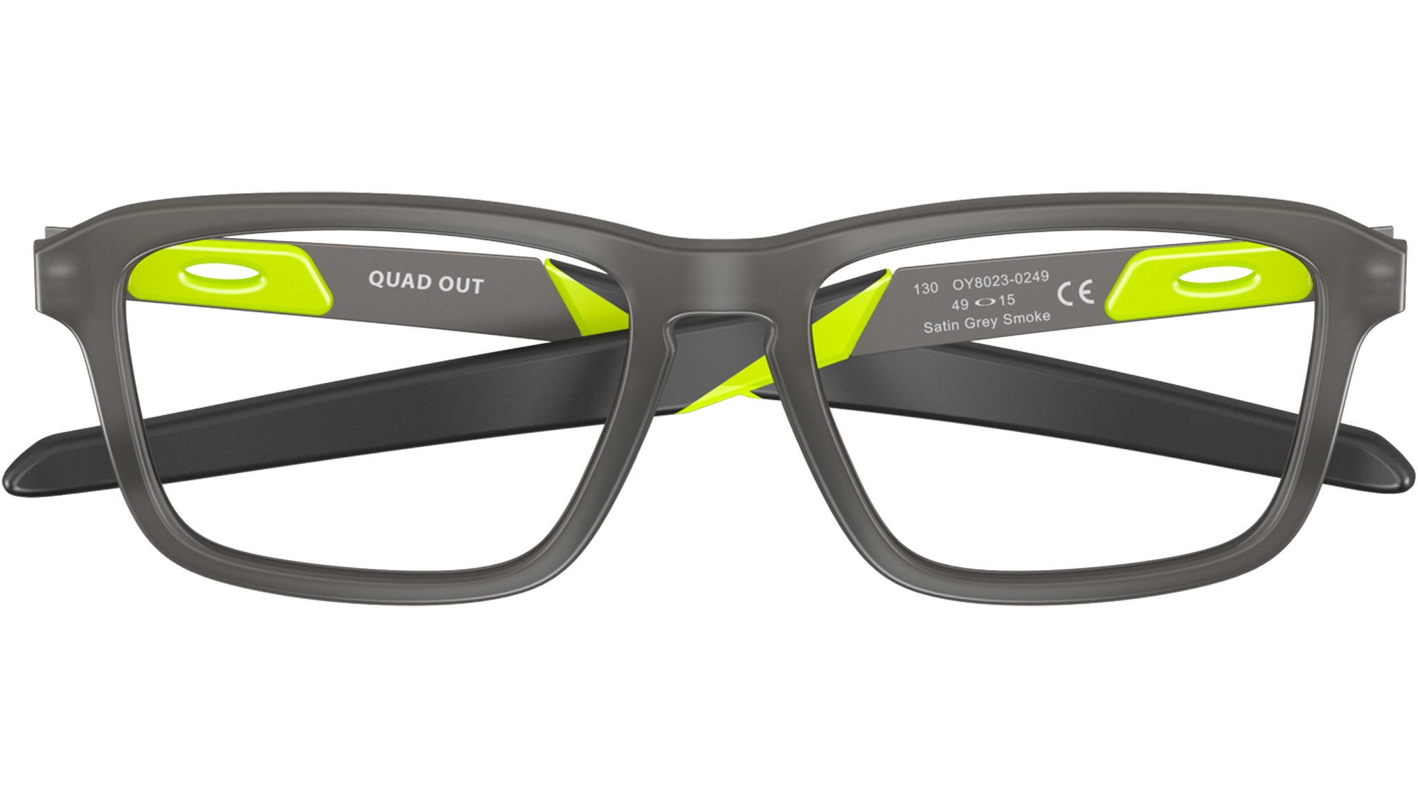 Oakley Youth Quad Out OY8023 802302 Optical Frame Satin Grey Smoke