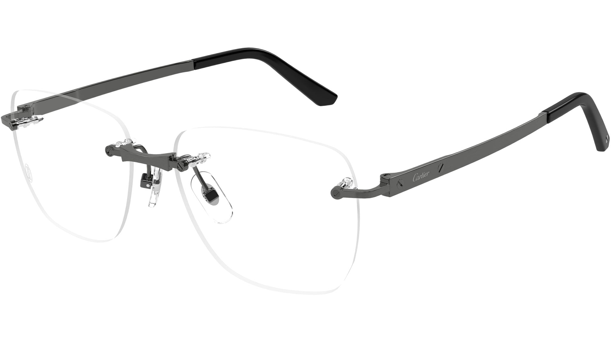 メガネ Cartier Cartier - CT0568O - 002 silver silver transpa Cartier CT0512O 002 Eyeglasses Matte Silver - eye-oo.com