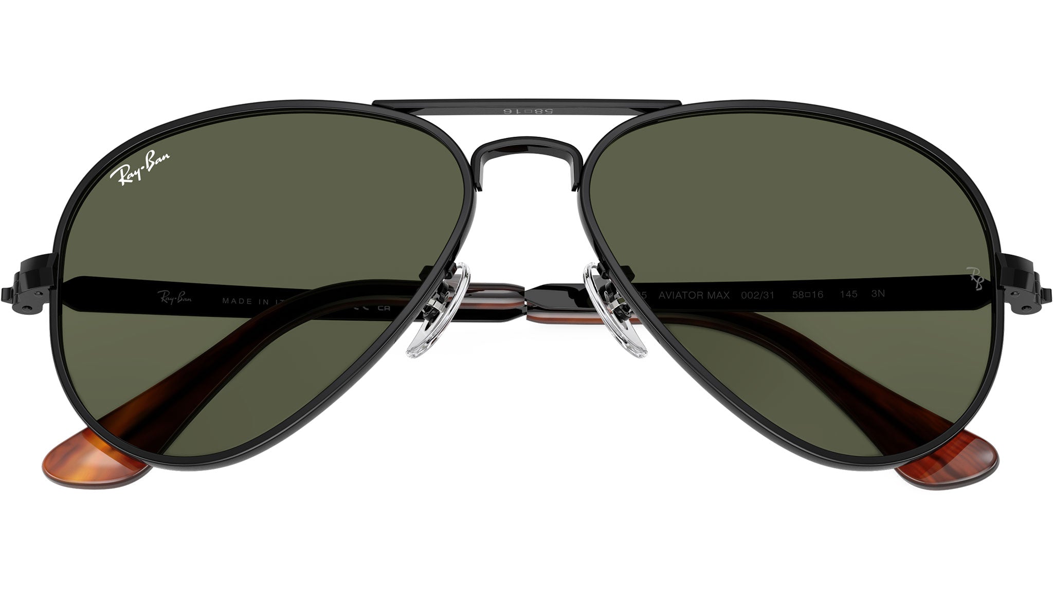 RB3539 002/80 54ロ19 145 2N Aviator Max RB3925 Ray-Ban Sunglasses 002/31 Black - eye-oo.com