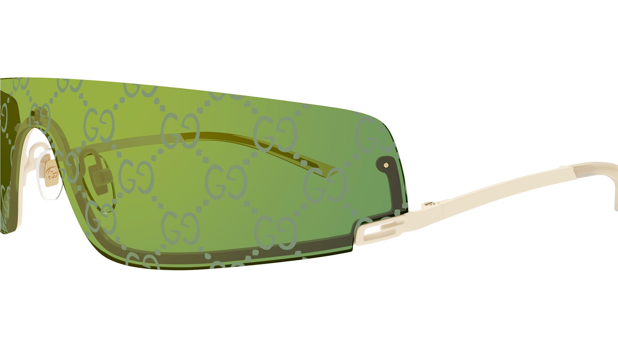 Gucci GG1561S 003 Sunglasses Shiny Ivory - eye-oo.com