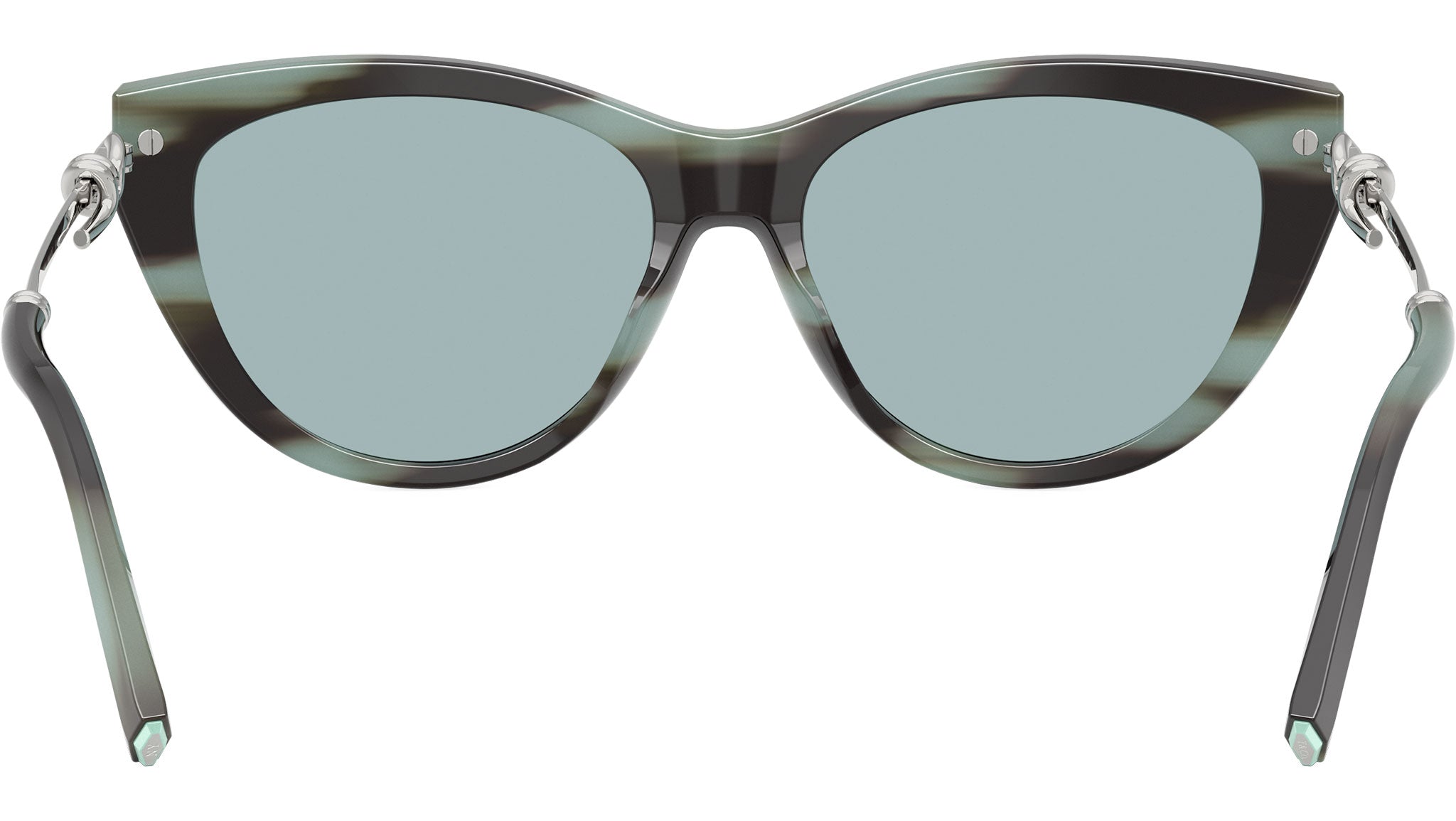 TF4253 Tiffany Sunglasses 84437C Striped Black Tiffany - eye-oo.com