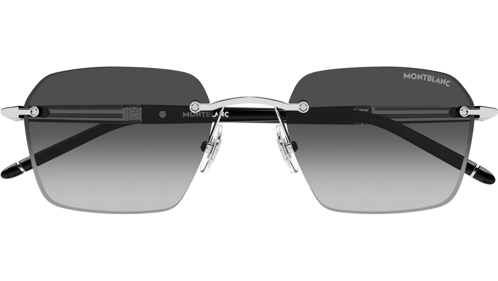 MB0344S Montblanc Rectangular Sunglasses 006 Gold - eye-oo.com