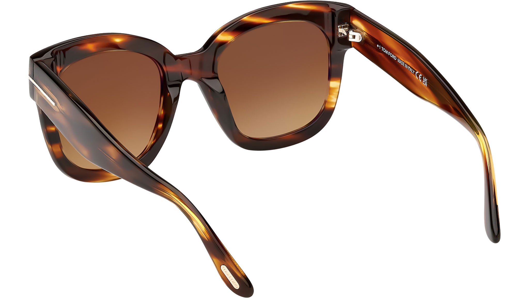 Tom Ford Beatrix-02 FT0613 Sunglasses 55F Coloured Havana - eye-oo.com