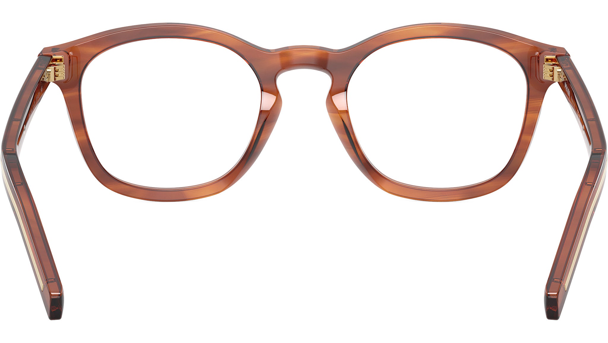 PR C04V Prada Glasses 27F1O1 Striped Cognac - eye-oo.com