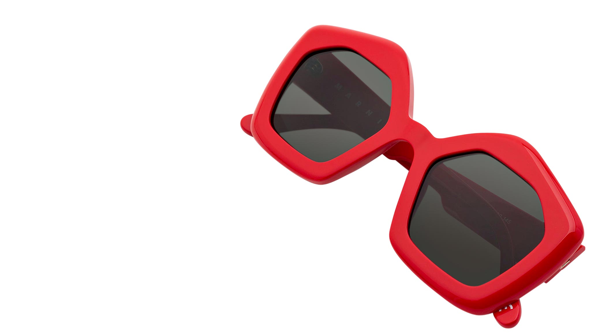 Marni Eyewear Laughing Waters Bordeaux Sunglasses LUU - eye
