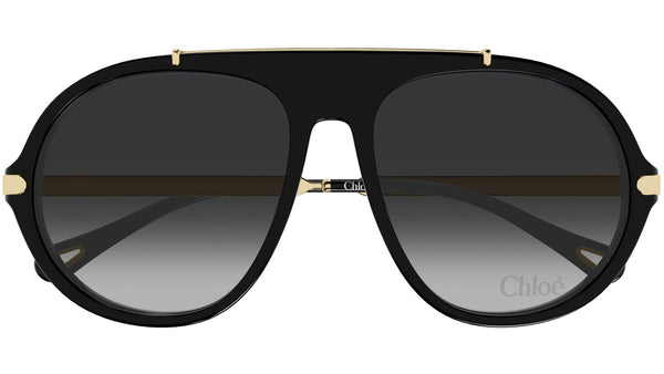 CH0357S Chloé Panthos Sunglasses 001 Black Gradient Grey  display picture 1