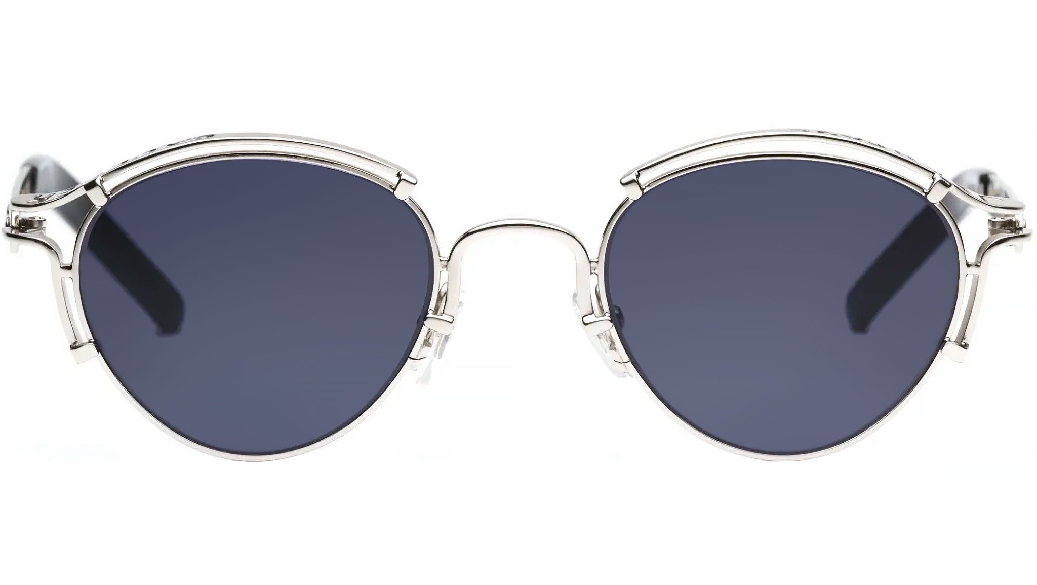 送料込 Jean Paul Gaultier Sunglasses シルバー Jean Paul GAULTIER Silver Dragon COL.672 Sunglasses with Hard Case