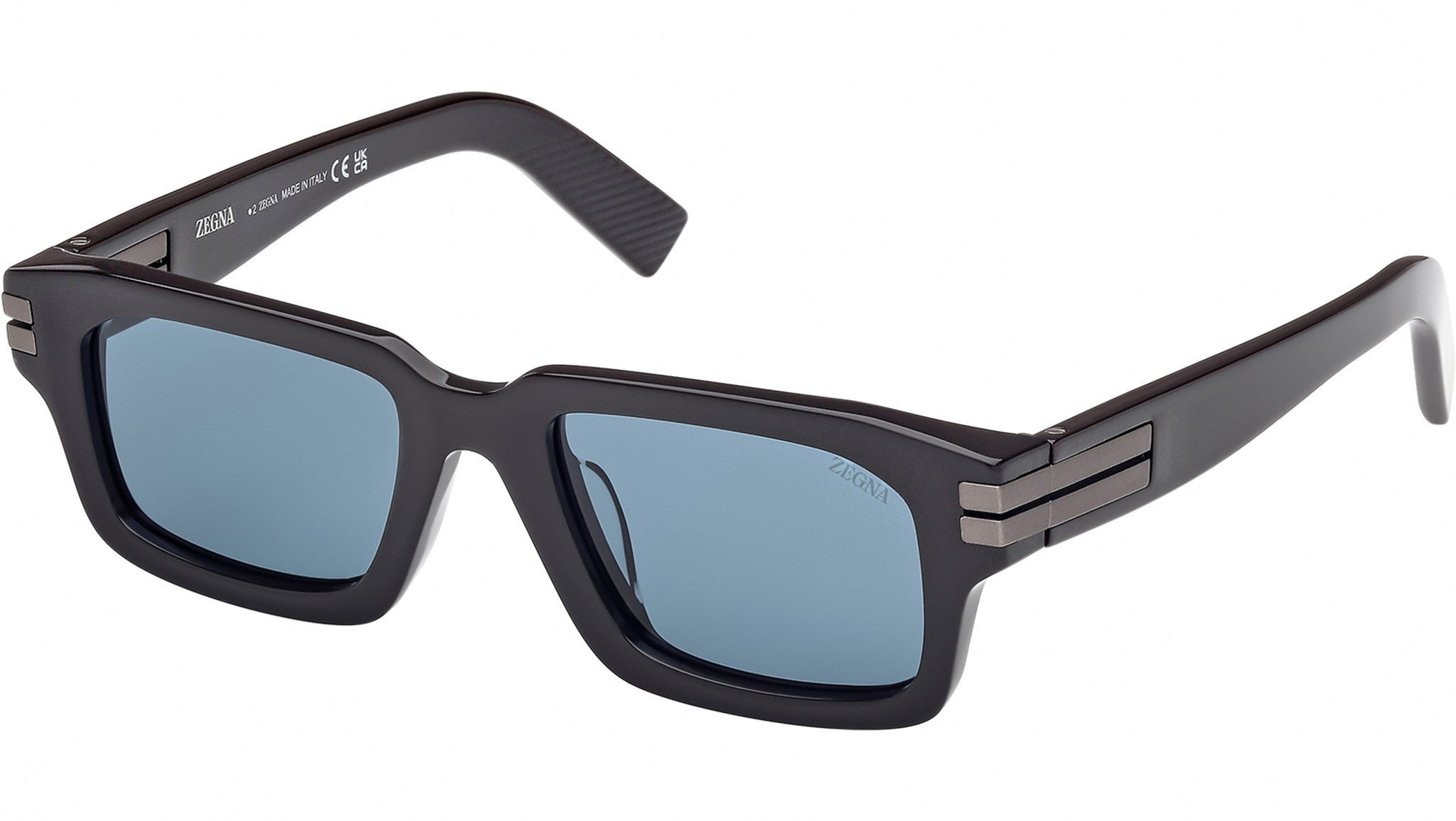 Zegna EZ0240 48V Sunglasses Shiny Dark Brown - eye-oo.com