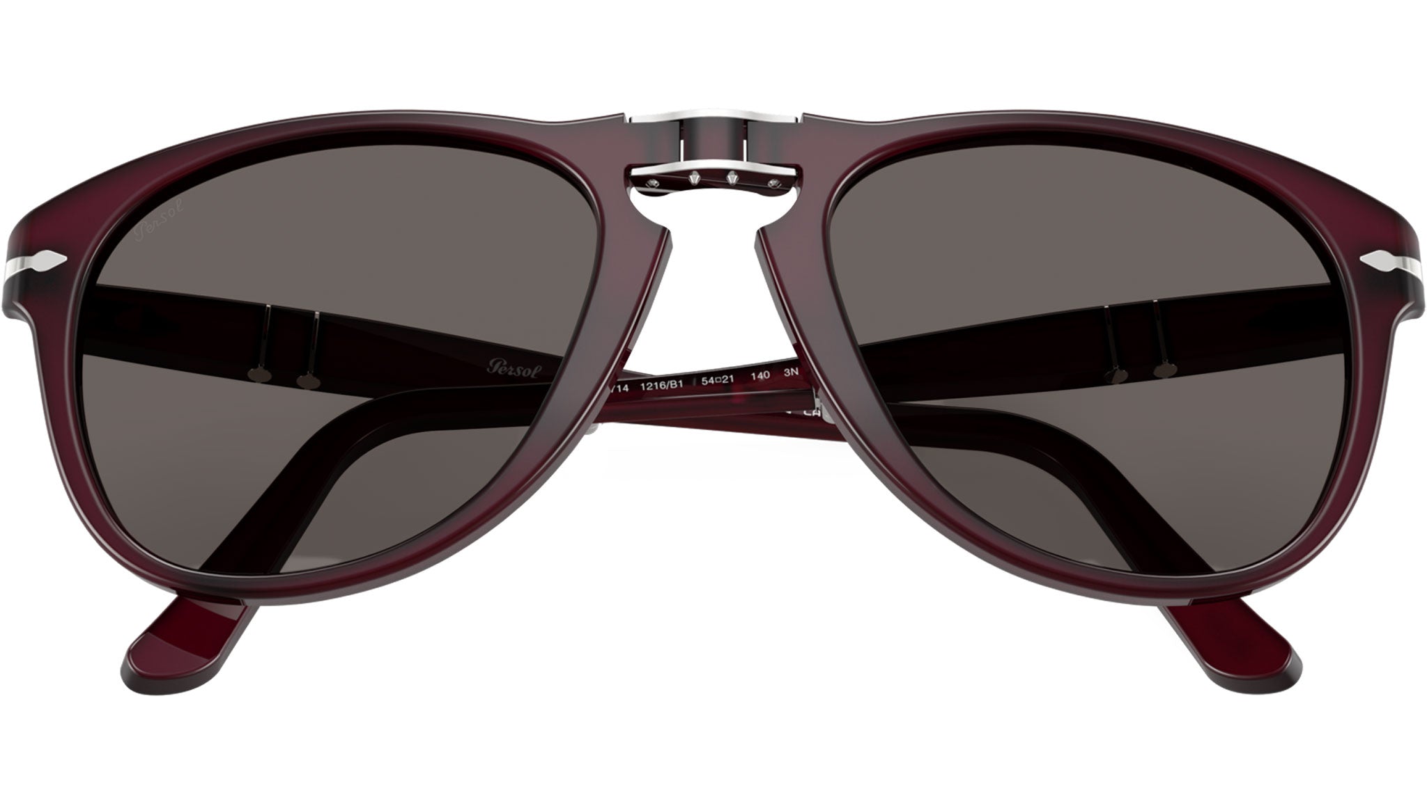 Persol Folding Sunglasses 1216B1 Milky Plum - eye-oo.com