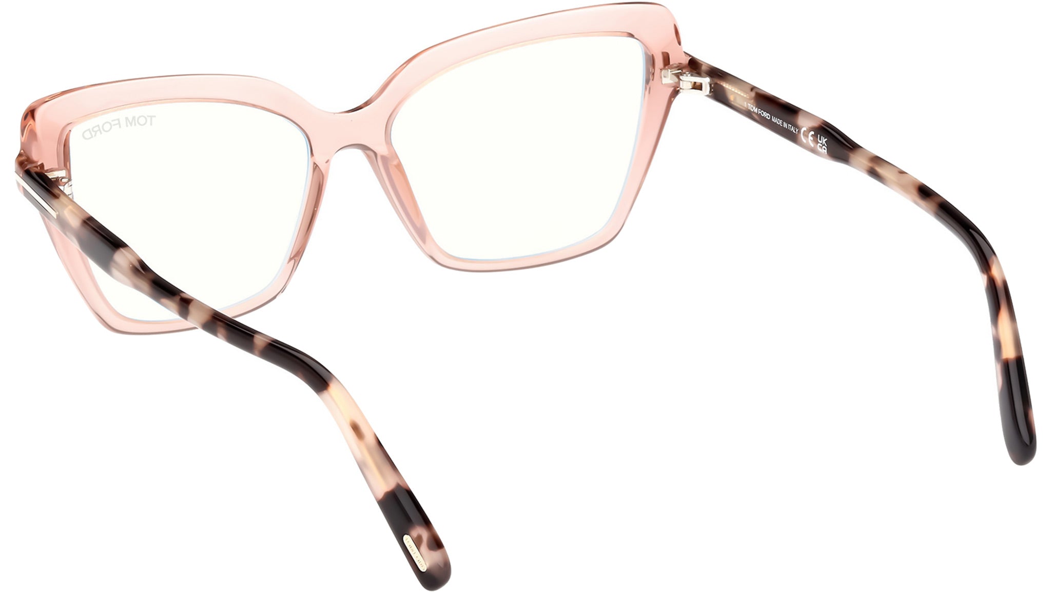 Tom Ford FT5948-B Optical Frame 072 Shiny Light Pink - eye 
