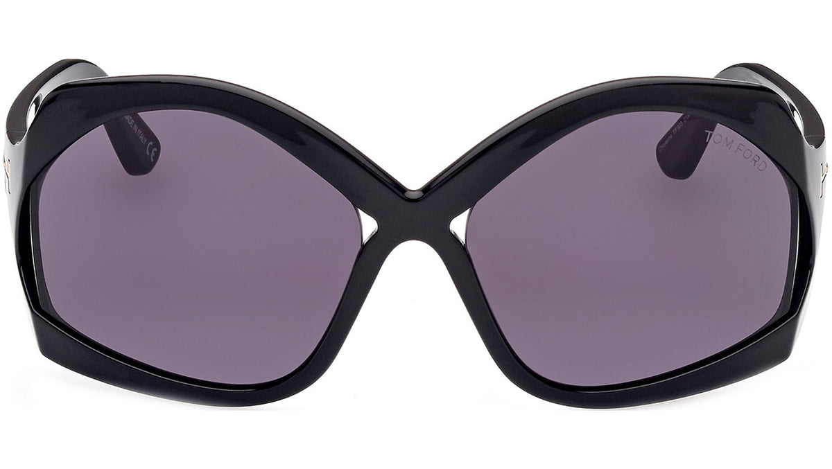 Tom Ford Cheyenne sunglasses model FT0903 01A featuring shiny black frame Tom Ford Cheyenne FT0903 01A - Sunglasses for Woman  main image 4