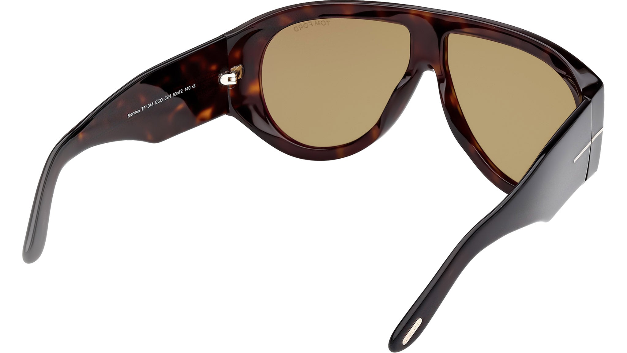 Tom Ford Bronson FT1044 Sunglasses 52N Dark Havana - eye-oo.com