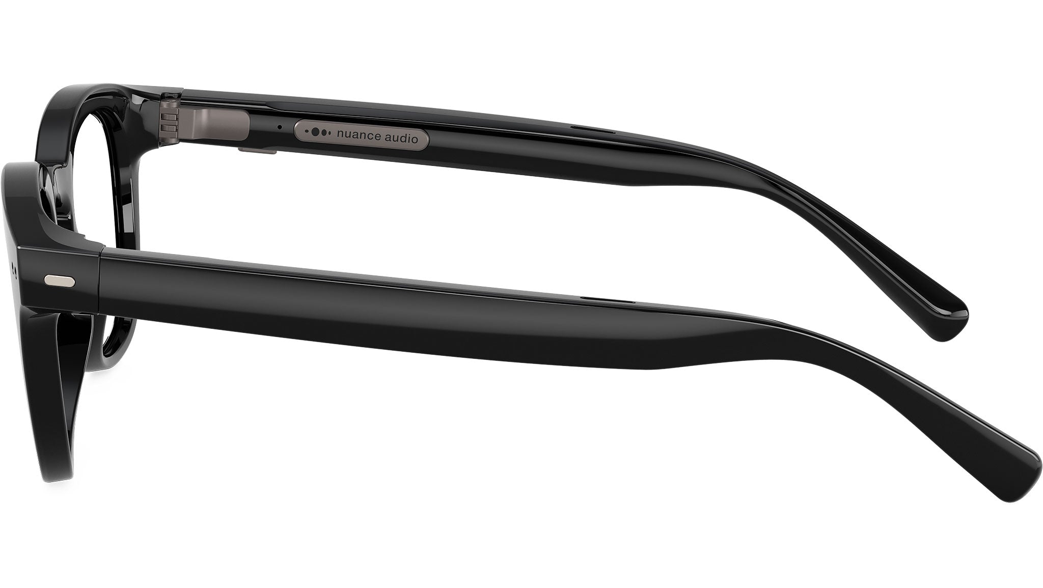 Nuance Audio Panthos 48 Hearing Glasses 04 Shiny Black AW5002