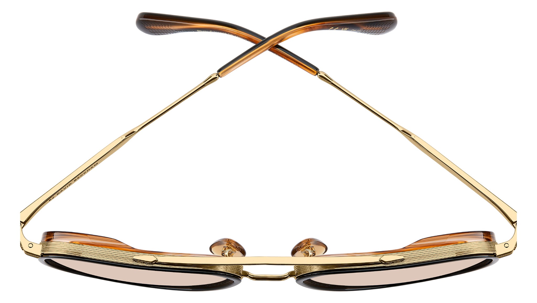ジダン　ベッカム　デル・ピエロ David Beckham DB 1226/G/S RHL 63 Sunglasses Gold Black - eye-oo.com