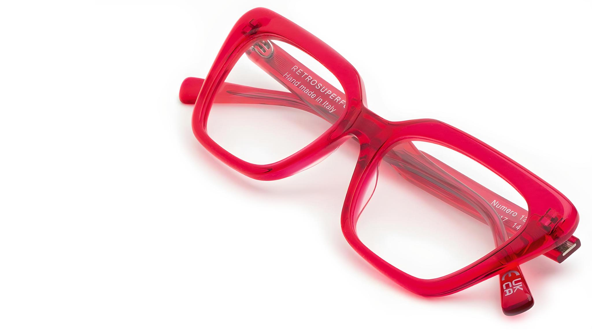 Retrosuperfuture Eyewear Numero 122 Red Optical Frame JCX - eye-oo.com