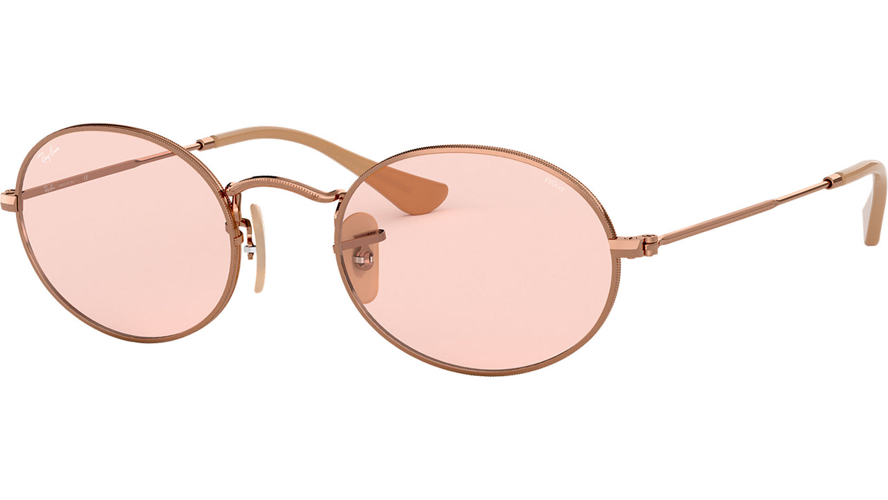Oval Washed Evolve RB3547N 91310X Copper Photochromic
