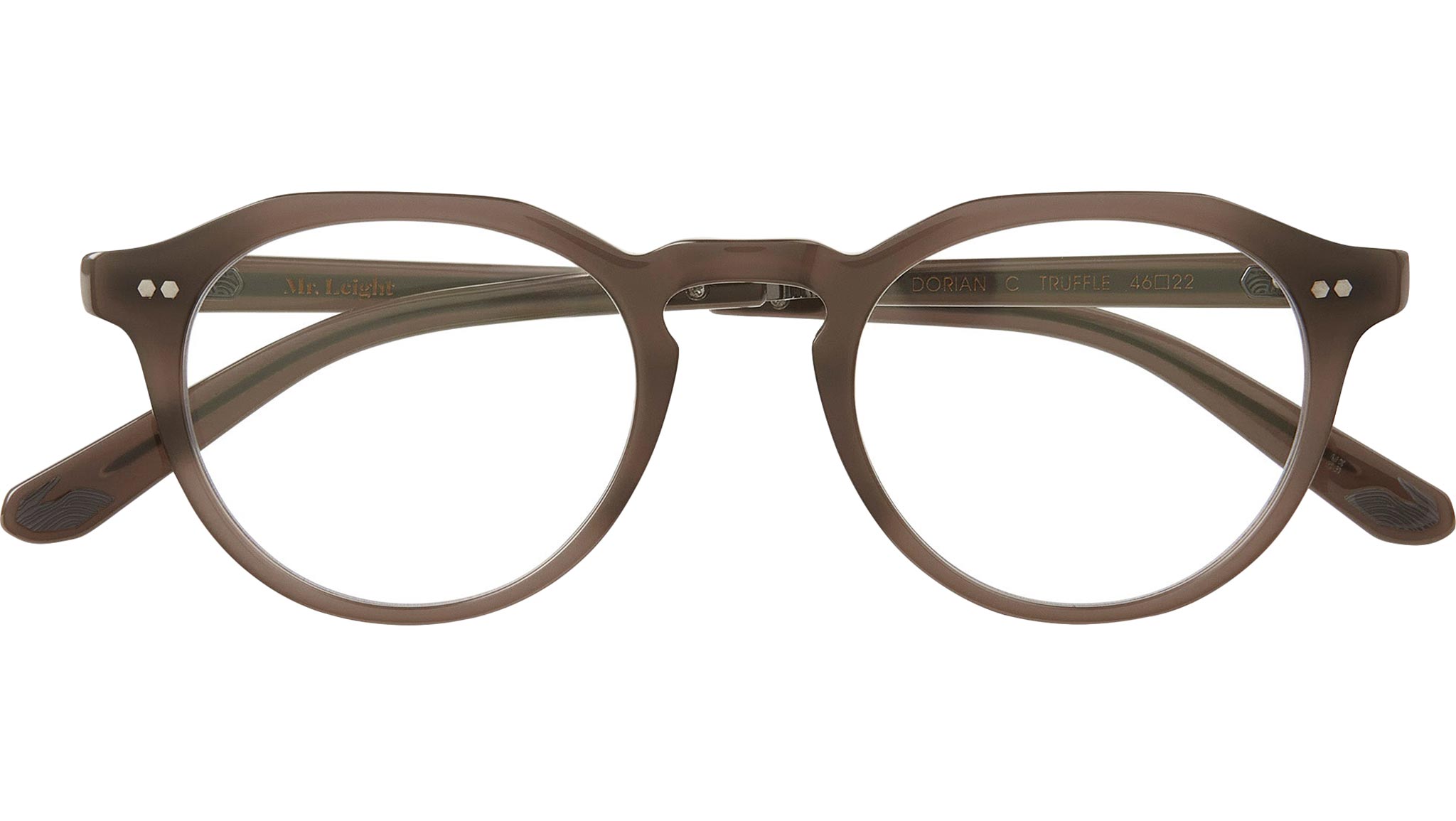 Mr. Leight Dorian C Eyeglasses Truffle Gunmetal ML1058 TRU-GM