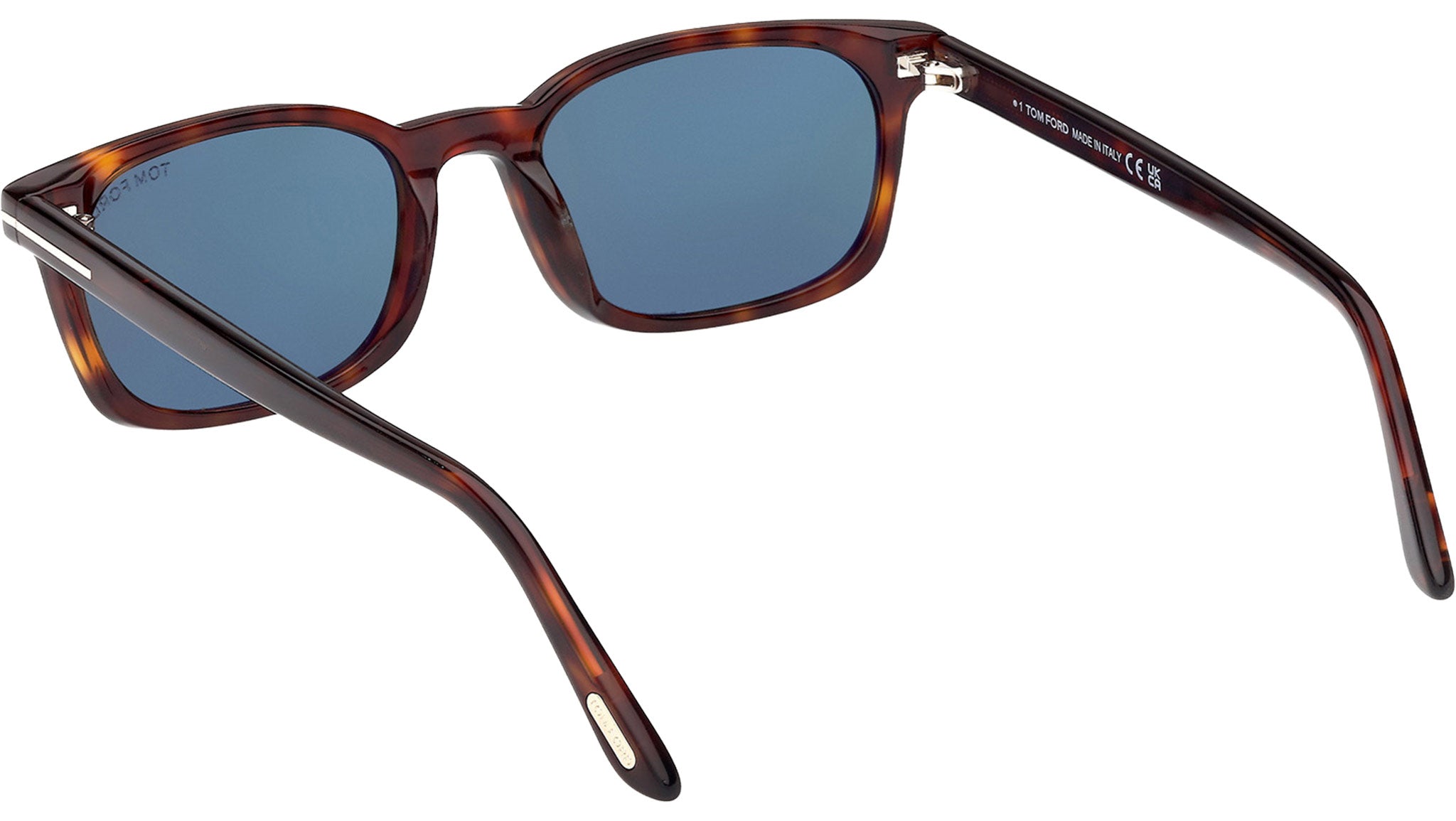 Tom Ford Brown Tortoiseshell Sunglasses with bluish lens in exc con TOM FORD EYEWEAR Prescott Round-Frame Tortoiseshell Acetate  main image 2