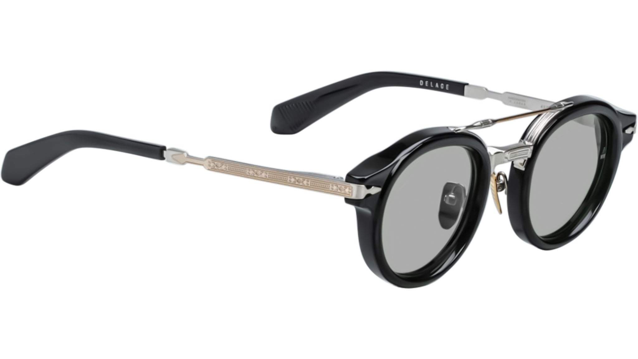 no.0038 French Diskとクラックメノウ Jacques Marie Mage Delage Noir RX Optical Frame JMMDGRX-01 - eye