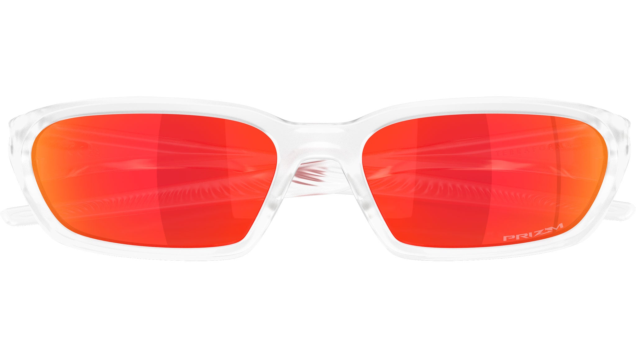 OAKLEY アビエーター風サングラス クリア/レッド Oakley Terraforma Sunglasses OO9530 03 Matte Clear - eye-oo.com