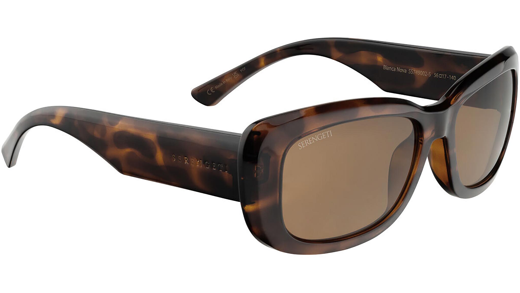 Serengeti Bianca Nova 002 Sunglasses Shiny Tortoise - eye-oo.com