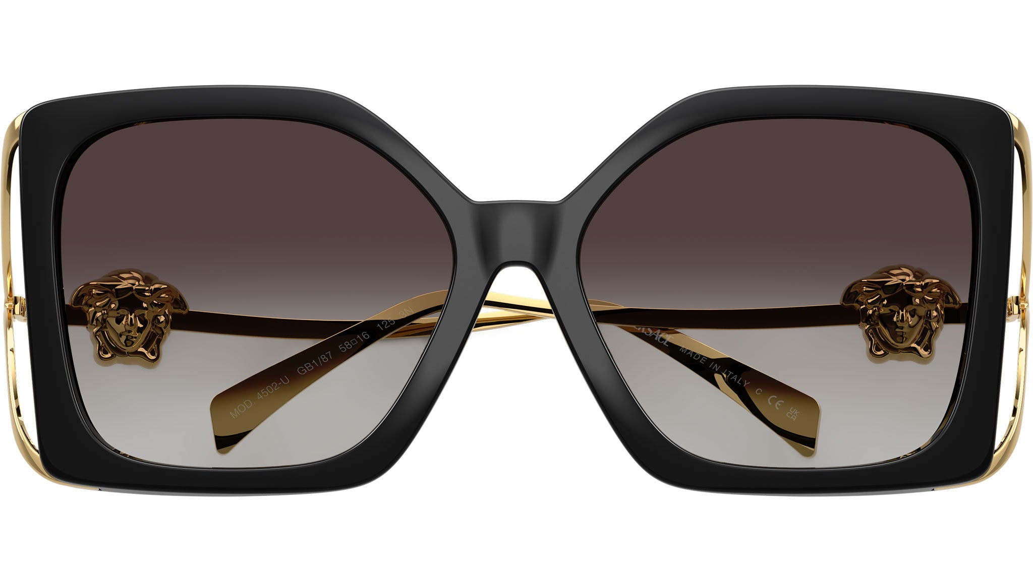 Versace VE4502U Sunglasses GB1/87 Black - eye-oo.com