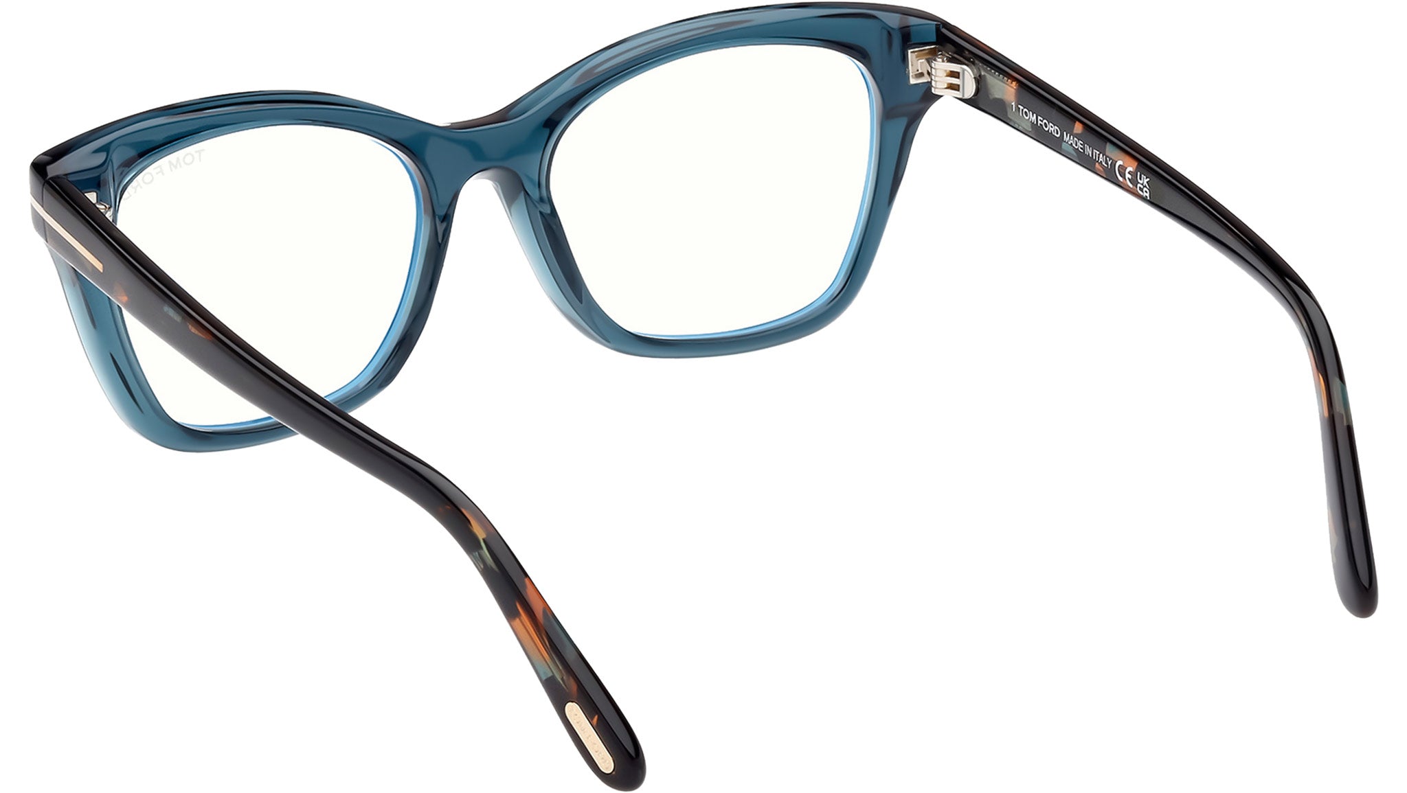 Tom Ford FT5909-B Optical Frame 092 Shiny Turquoise - eye-oo.com